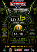 THUNDERDOME LEVEL UP JUNIOR 9BALL OPEN ENTRY FEE ($30 includes processing fees)